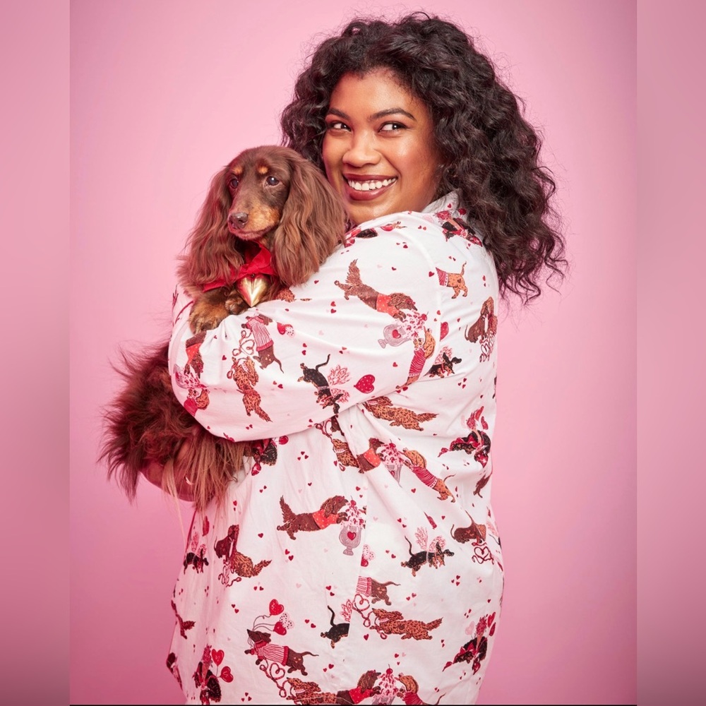 Printfresh Dachshund Date - Long PJ Set - Cloud - 5X - Picture 2 of 14